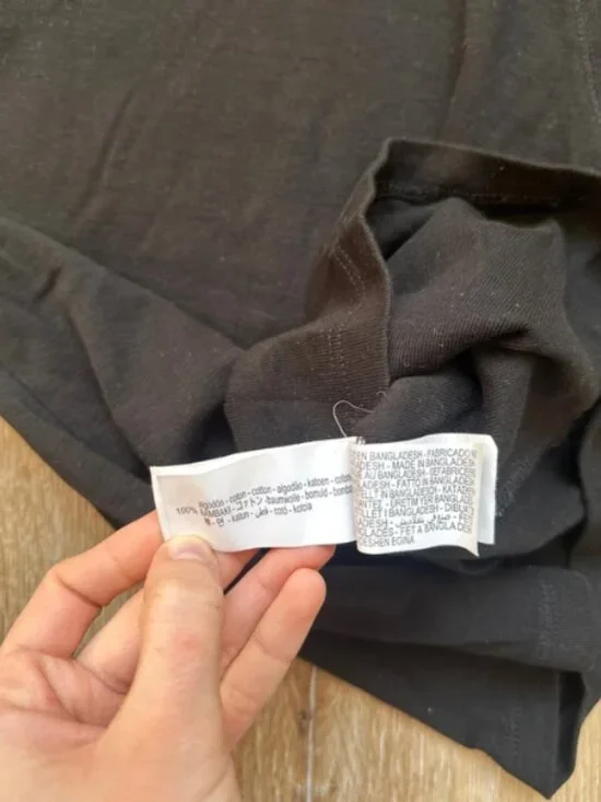 Zara black raglan sleeve cotton t-shirt — with back detail 🖤 - Picture 3 of 3